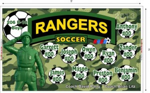 Accent Signs & Banners Rangers Soccer Banner